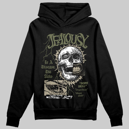 Olive Sneakers DopeSkill Hoodie Sweatshirt Jealousy Graphic Streetwear - black