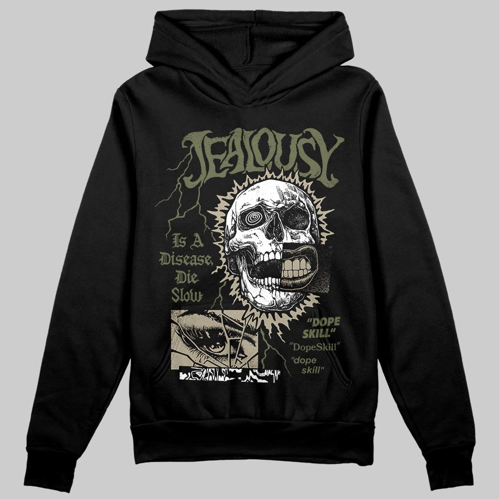 Olive Sneakers DopeSkill Hoodie Sweatshirt Jealousy Graphic Streetwear - black