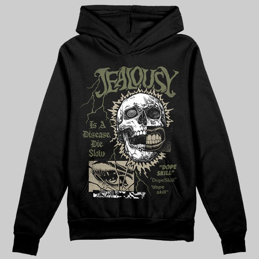 Olive Sneakers DopeSkill Hoodie Sweatshirt Jealousy Graphic Streetwear - black