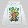 Jordan 5 “Lucky Green” DopeSkill Hoodie Sweatshirt New Fake Love Graphic Streetwear - White