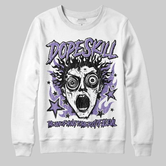 Jordan 11 "Mojave" DopeSkill Sweatshirt Root of Evil Graphic Streetwear - White