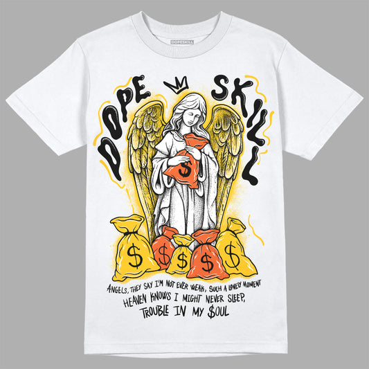 Yellow Sneakers DopeSkill T-Shirt Angels Graphic Streetwear - White 