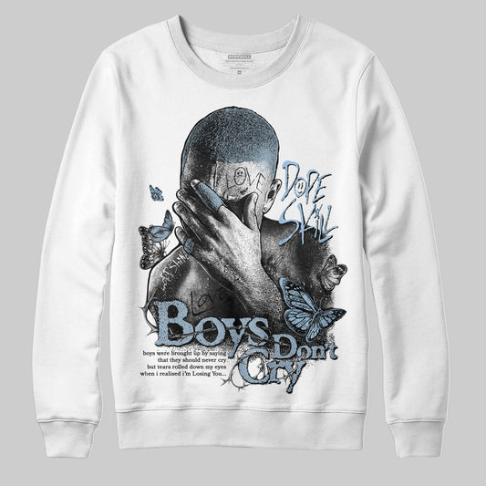 Jordan 40 “Blue Suede” DopeSkill Sweatshirt Boys Don't Cry Graphic Streetwear - White