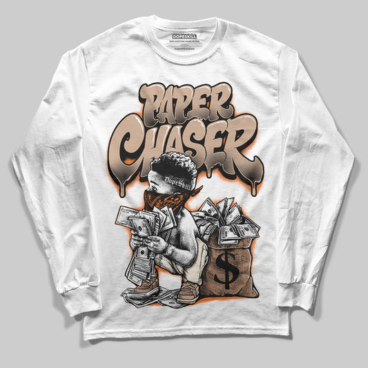 Jordan 4 Retro Cozy Girl DopeSkill Long Sleeve T-Shirt Paper Chaser Boy Graphic Streetwear - White