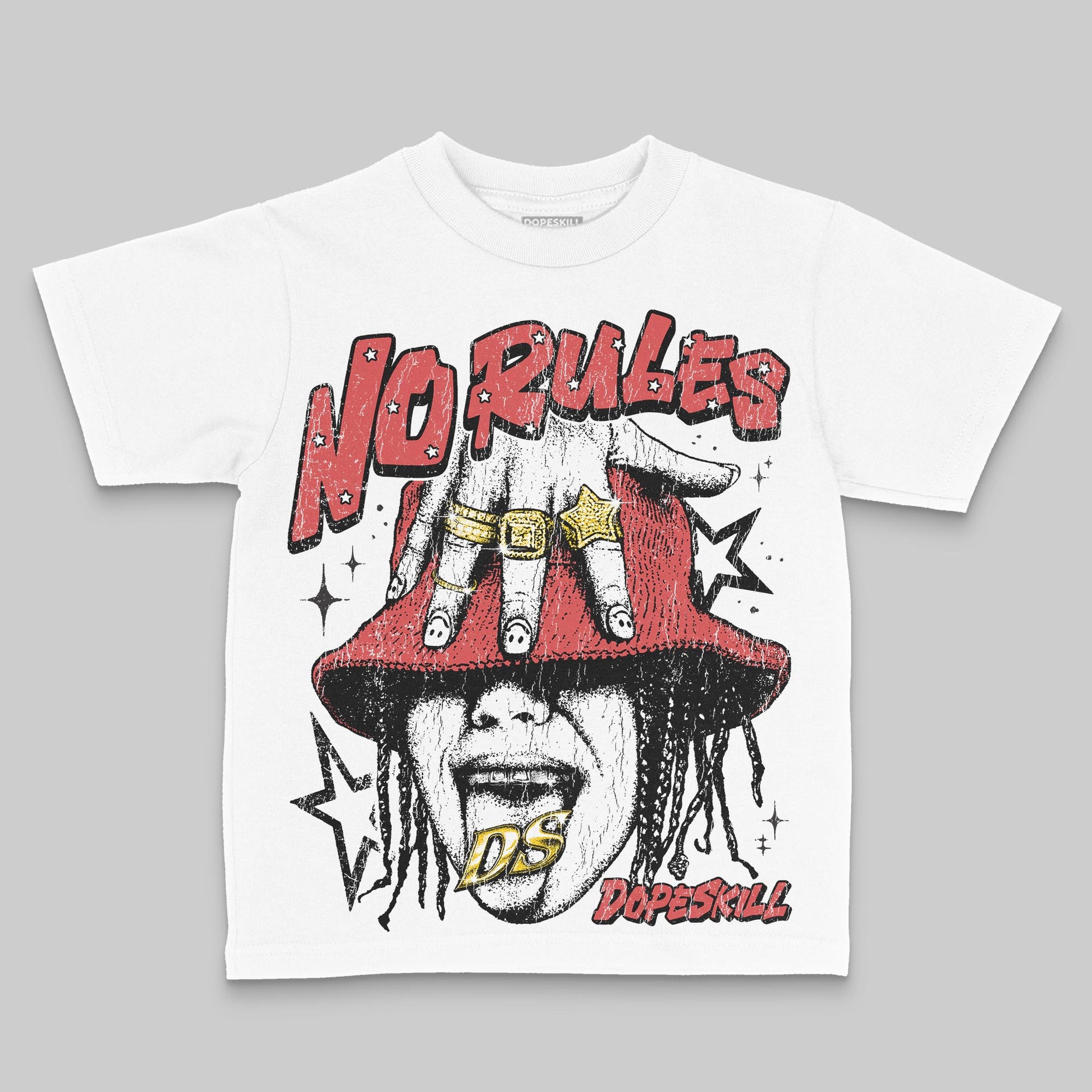 Black and White Sneakers DopeSkill Toddler Kids T-shirt No Rules Graphic Streetwear - White
