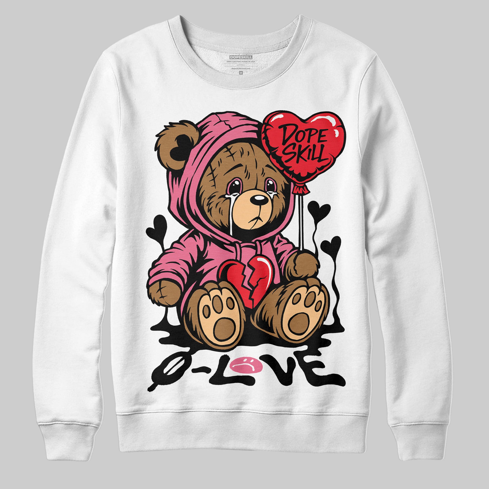 Diesel Pink S - Serendipity Pro-X1 Trainers DopeSkill Sweatshirt Broken Bear Graphic Streetwear - White