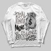 Jordan 4 Retro Cave Stone DopeSkill Long Sleeve T-Shirt Real Ones Move In Silence Graphic Streetwear - White 