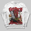 Jordan 1 Retro High OG Black Toe Reimagined DopeSkill Long Sleeve T-Shirt Get Rich Graphic Streetwear - White