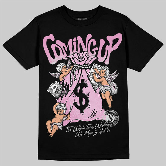 Jordan 4 WMNS “Orchid” DopeSkill T-Shirt Money Bag Coming Up Graphic Streetwear - Black