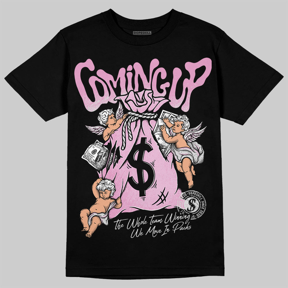 Jordan 4 WMNS “Orchid” DopeSkill T-Shirt Money Bag Coming Up Graphic Streetwear - Black