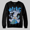 Royal Blue Sneakers DopeSkill Sweatshirt Slow Life Graphic Streetwear - Black