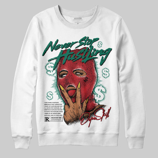 Jordan 3 Mexico 'El Vuelo' DopeSkill Sweatshirt Never Stop Hustling Graphic Streetwear - White