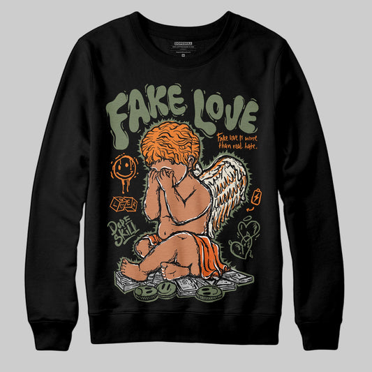 Jordan 4 Retro OG SP Undefeated (2025) DopeSkill Sweatshirt False Love Graphic Streetwear - Black