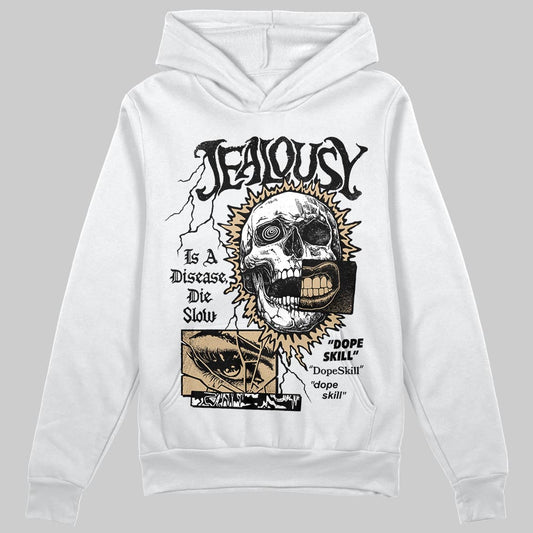 TAN Sneakers DopeSkill Hoodie Sweatshirt Jealousy Graphic Streetwear - White 