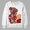 Dunk Low Futura Orange Blaze DopeSkill Sweatshirt Broken Heart Graphic Streetwear - White