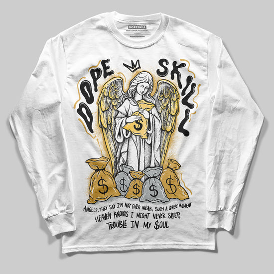 Jordan 12 "Phantom" DopeSkill Long Sleeve T-Shirt Angels Graphic Streetwear - White