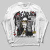 Black and White Sneakers DopeSkill Long Sleeve T-Shirt The Dough Graphic Streetwear - White