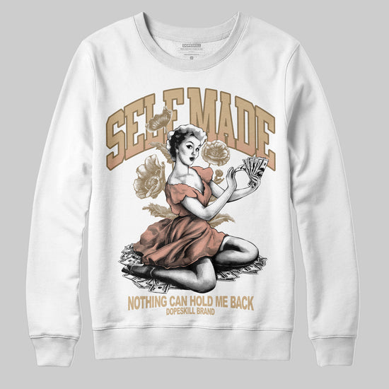 TAN Sneakers DopeSkill Sweatshirt Self Made Graphic Streetwear - White