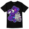 Dunk Low Championship Court Purple DopeSkill T-Shirt Bear Steals Sneaker Graphic Streetwear - Black