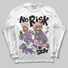 Jordan 11 "Mojave" DopeSkill Long Sleeve T-Shirt No Risk No Story Graphic Streetwear - White 