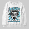 Jordan 11 Retro Gamma Blue (2025) DopeSkill Sweatshirt Root of Evil Graphic Streetwear - White