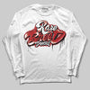 Jordan 1 Retro High OG Black Toe Reimagined DopeSkill Long Sleeve T-Shirt Rare Breed Type Graphic Streetwear - White