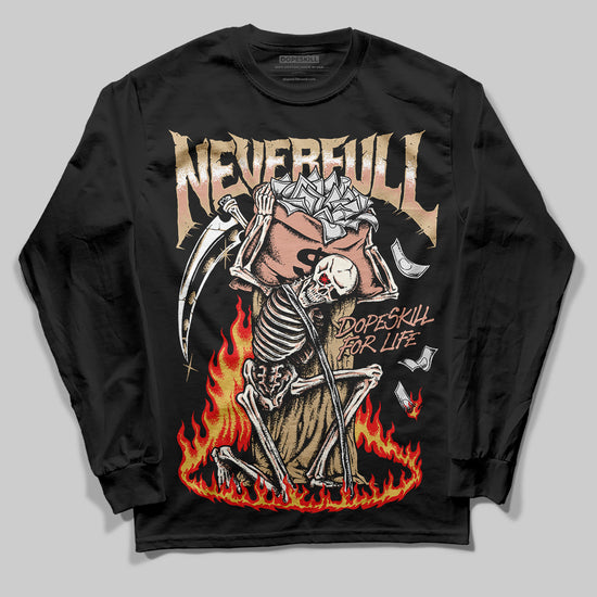 TAN Sneakers DopeSkill Long Sleeve T-Shirt NeverFull Graphic Streetwear - Black