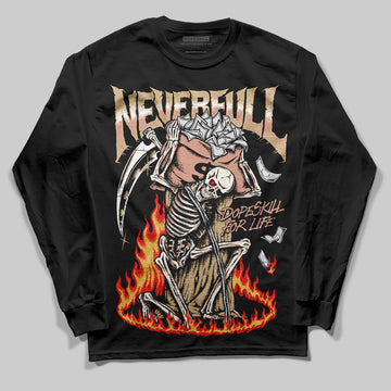 TAN Sneakers DopeSkill Long Sleeve T-Shirt NeverFull Graphic Streetwear - Black