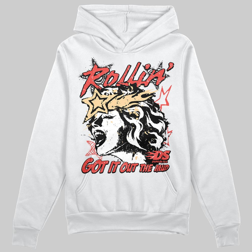 Red Sneakers DopeSkill Hoodie Got It Out The Mud Graphic Streetwear - White