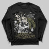 Jordan 3 “Medium Olive” aka “Family Affair” DopeSkill Long Sleeve T-Shirt Drip Season Graphic Streetwear - black