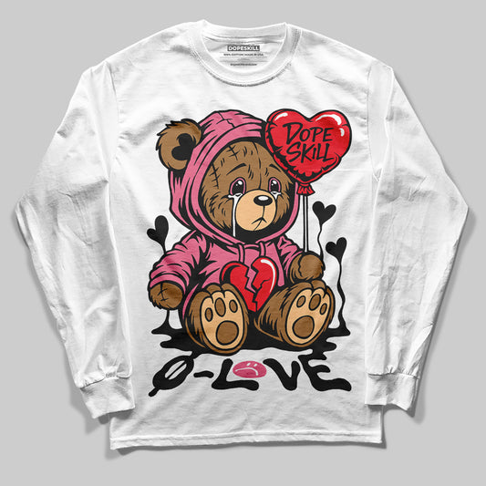 Diesel Pink S - Serendipity Pro-X1 Trainers DopeSkill Long Sleeve T-Shirt Broken Bear Graphic Streetwear - White