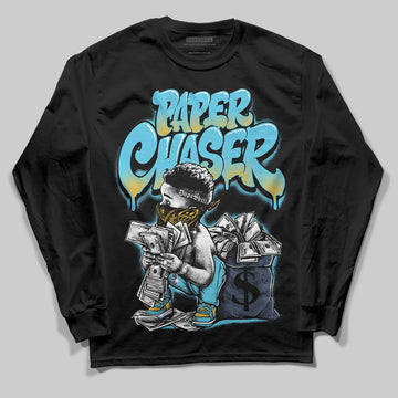 Jordan 11 Retro Gamma Blue (2025) DopeSkill Long Sleeve T-Shirt Paper Chaser Boy Graphic Streetwear - black