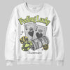 Jordan 4 GS “Light Lemon Twist” DopeSkill Sweatshirt Feeling Lucky Graphic Streetwear - White 