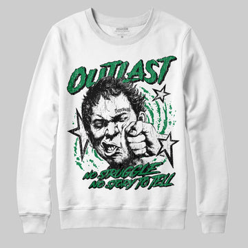 Green Sneakers DopeSkill Sweatshirt Outlast Graphic Streetwear - White 
