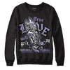 Jordan 5 Retro Low Indigo Haze DopeSkill Sweatshirt True Love Will Kill You Graphic Streetwear - Black