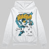 Jordan 11 Retro Gamma Blue (2025) DopeSkill Hoodie Sweatshirt Nevermind Graphic Streetwear - White
