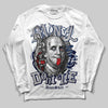 Jordan 4 SB “Summit White/Navy” DopeSkill Long Sleeve T-Shirt Money Don't Lie Graphic Streetwear - White