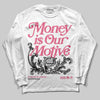 Diesel Pink S - Serendipity Pro-X1 Trainers DopeSkill Long Sleeve T-Shirt Money Is Our Motive Typo Graphic Streetwear - White