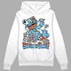 Dunk Low Futura University Blue DopeSkill Hoodie Sweatshirt Born To Be Rich Graphic Streetwear - White