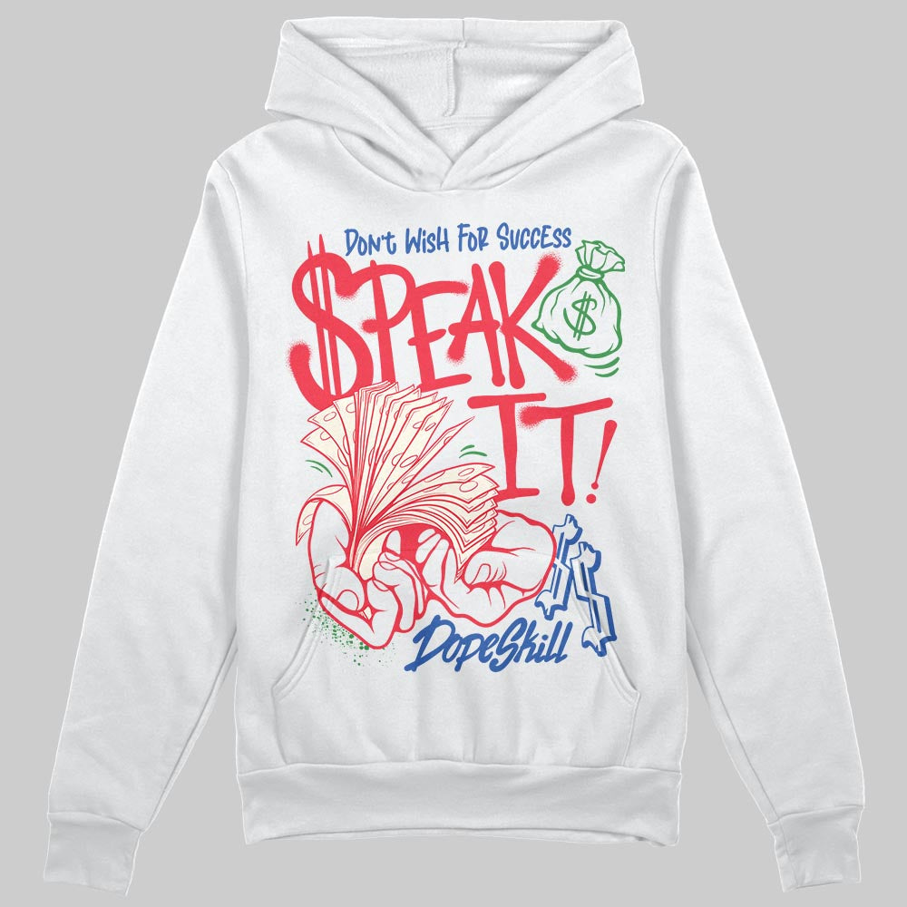 Jordan 11 Retro 285 Atlanta DopeSkill Hoodie Sweatshirt Speak It Graphic Streetwear - White