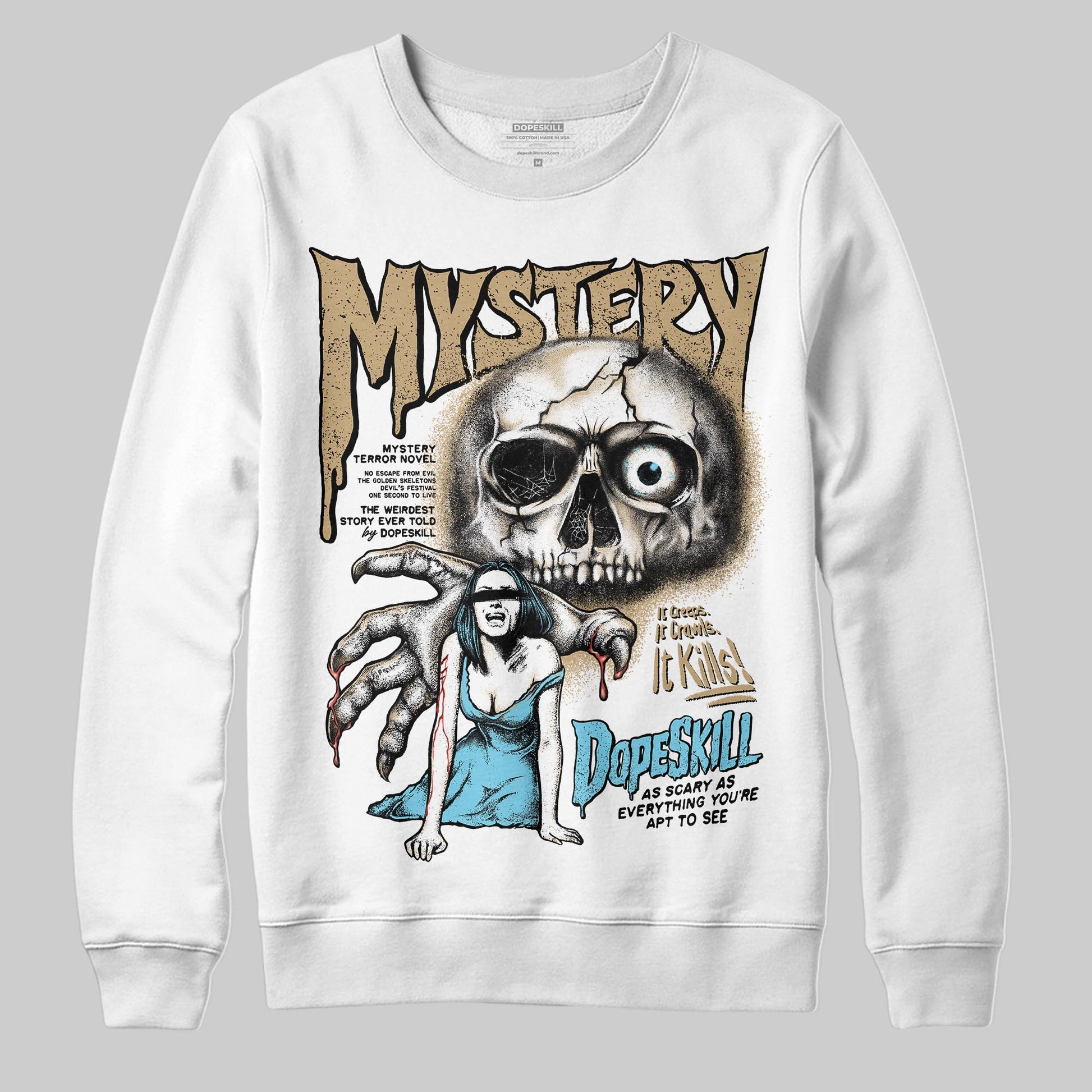 Jordan 11 City Pack “H-Town” DopeSkill Sweatshirt Mystery Ghostly Grasp Graphic Streetwear - White