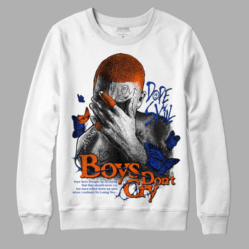 Dunk Low Futura Orange Blaze DopeSkill Sweatshirt Boys Don't Cry Graphic Streetwear - White