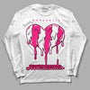 Jordan 1 Low GS “Fierce Pink” Dopeskill Long Sleeve T-Shirt Juneteenth Heart Graphic Streetwear - White