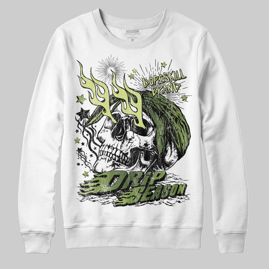 Foamposite Pro 'Pine Green' DopeSkill Sweatshirt Drip Season Graphic Streetwear - White