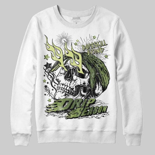 Foamposite Pro 'Pine Green' DopeSkill Sweatshirt Drip Season Graphic Streetwear - White