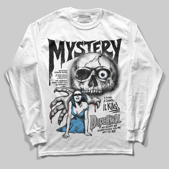 Jordan 10 OG “Steel” DopeSkill Long Sleeve T-Shirt Mystery Ghostly Grasp Graphic Streetwear - White