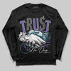 Jordan 8 Retro 'Aqua' 2025 DopeSkill Long Sleeve T-Shirt Trust No One Graphic Streetwear - Black