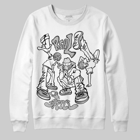 Jordan 10 OG “Steel” DopeSkill Sweatshirt Real Y2K Players Graphic Streetwear - White