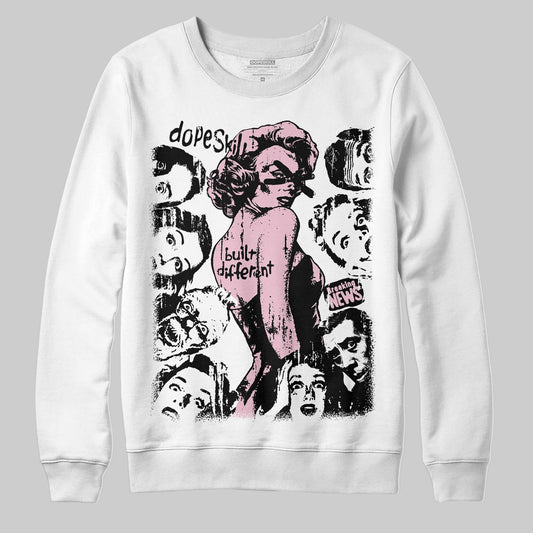Jordan 5 OG “35th Anniversary” DopeSkill Sweatshirt Built Different Graphic Streetwear - White