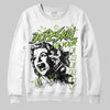 Green Sneakers DopeSkill Sweatshirt Fix Your Energy Graphic Streetwear - White